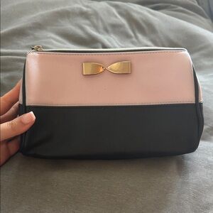 Victoria's Secret Pink and Black Cosmetic Bag